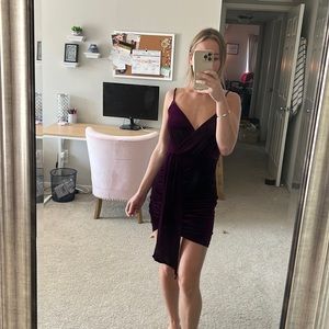 Pitaya velvet dress